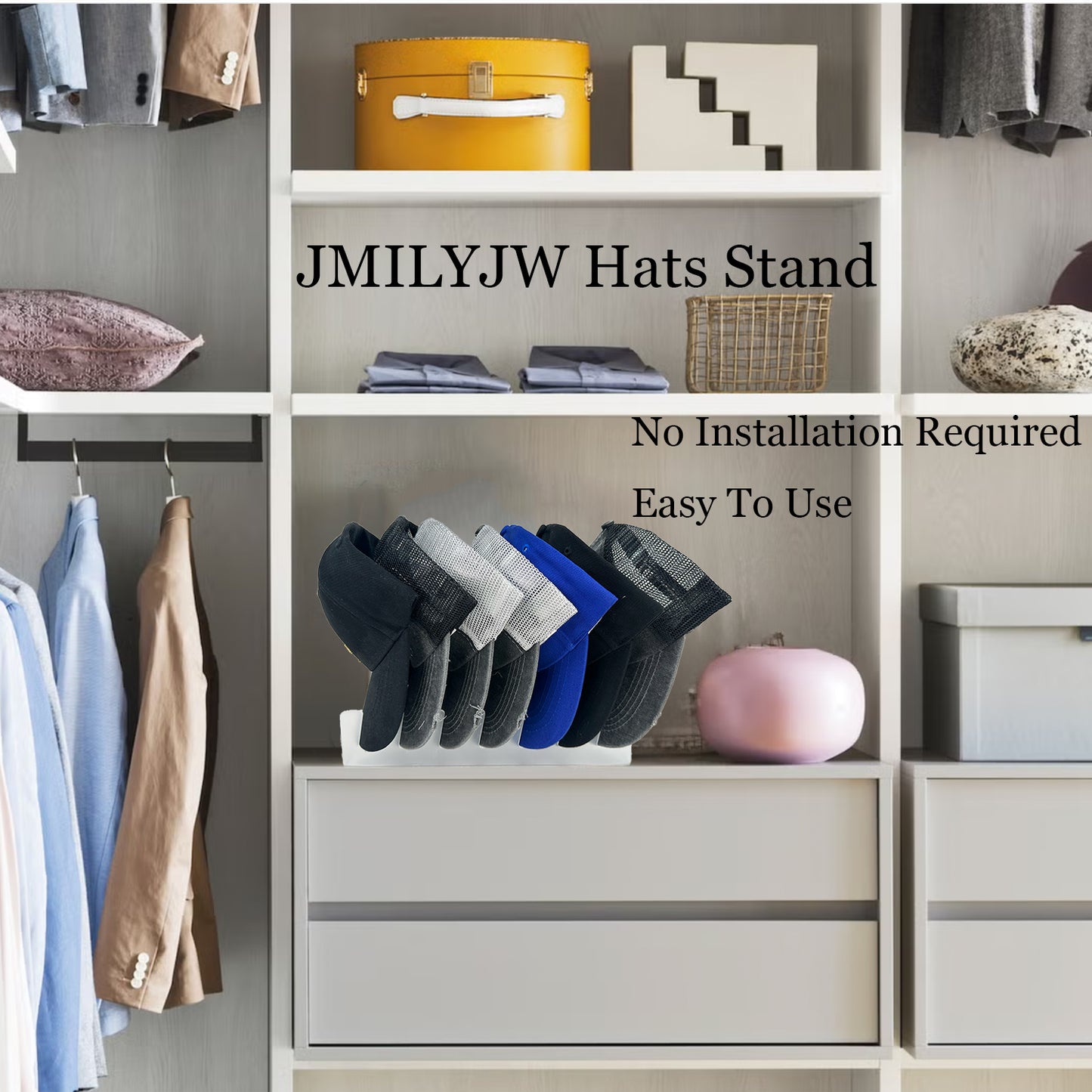 Acrylic Hat Stand | Hat Organizer | Baseball Caps Display