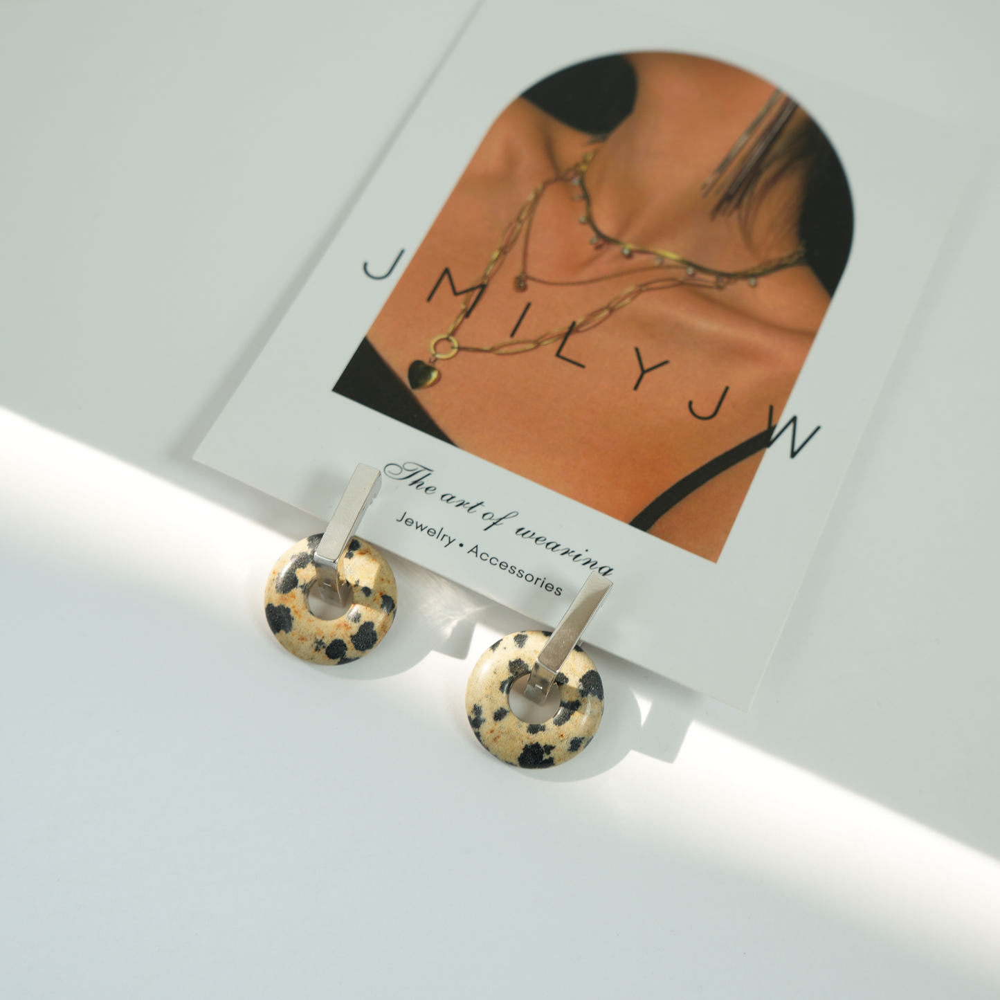 Vintage Gold Natural Tiger's Eye Earrings Dangle Earrings