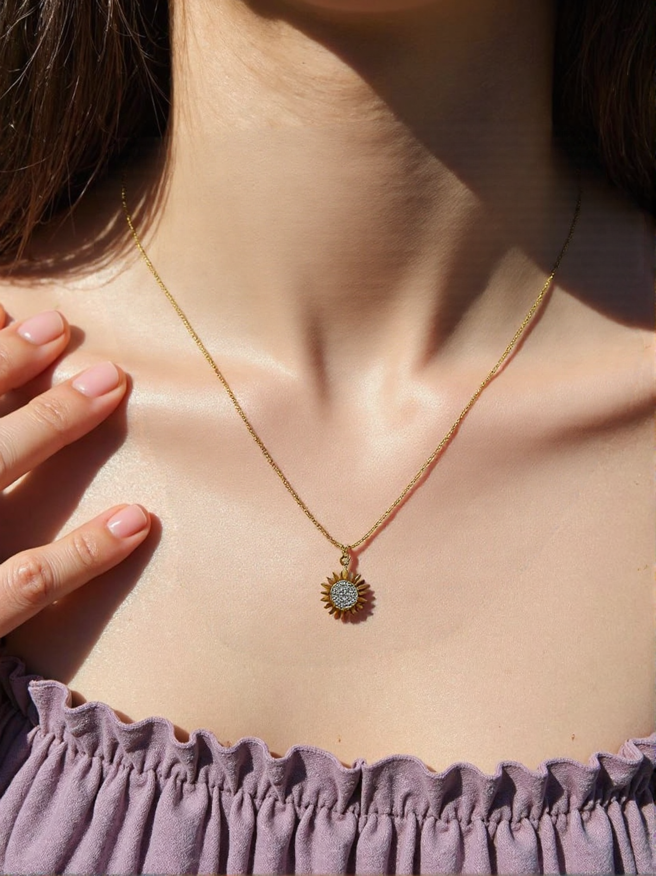 Starburst Pendant and Earrings Set