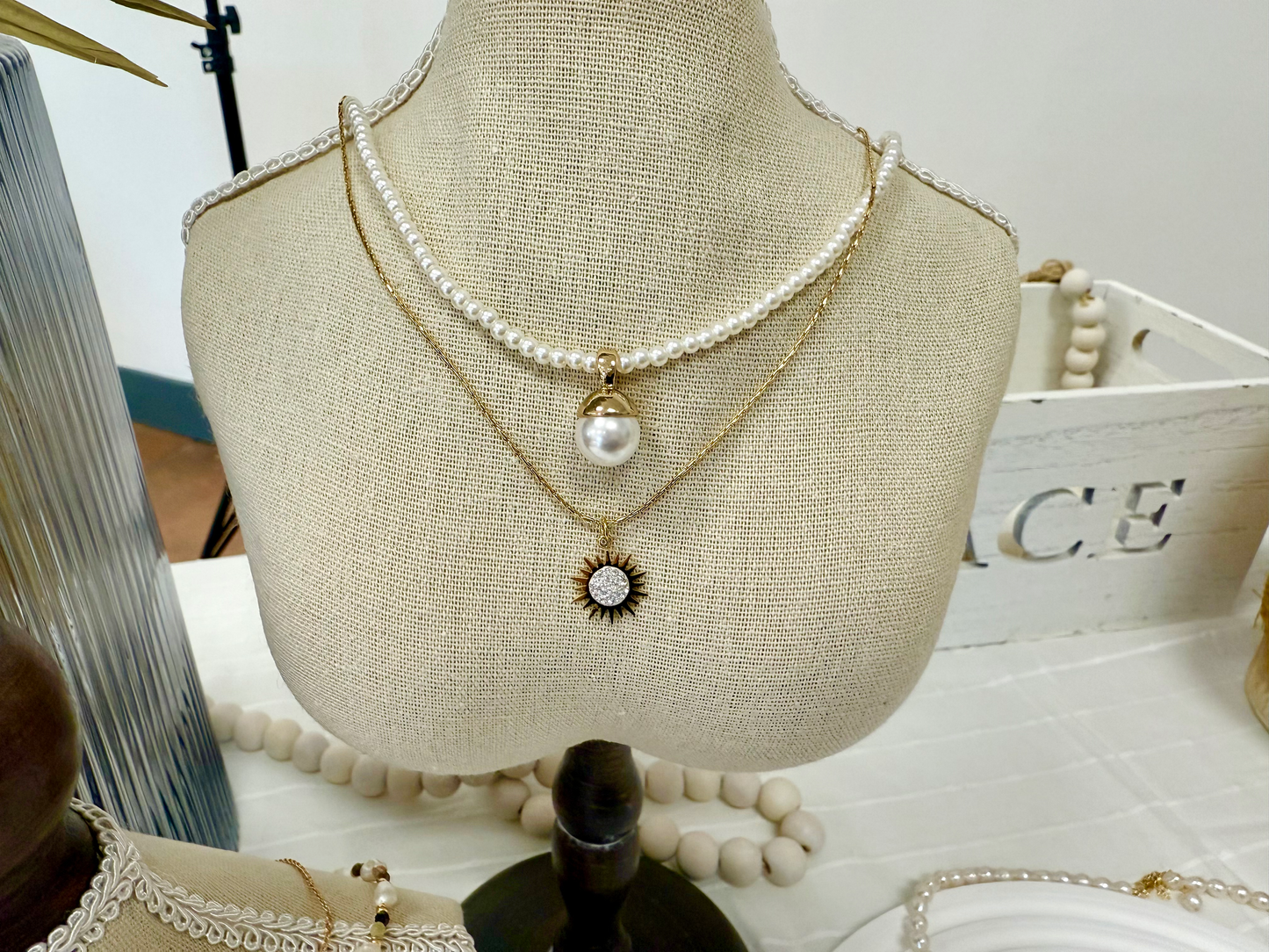 Starburst Pendant and Earrings Set
