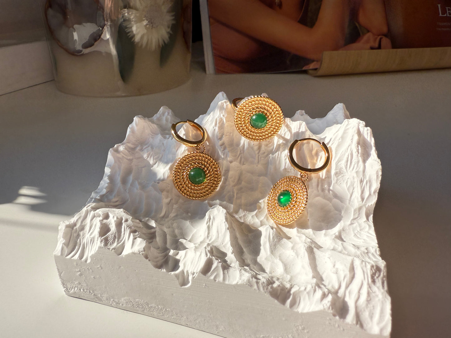 Vintage Emerald Circle Ring